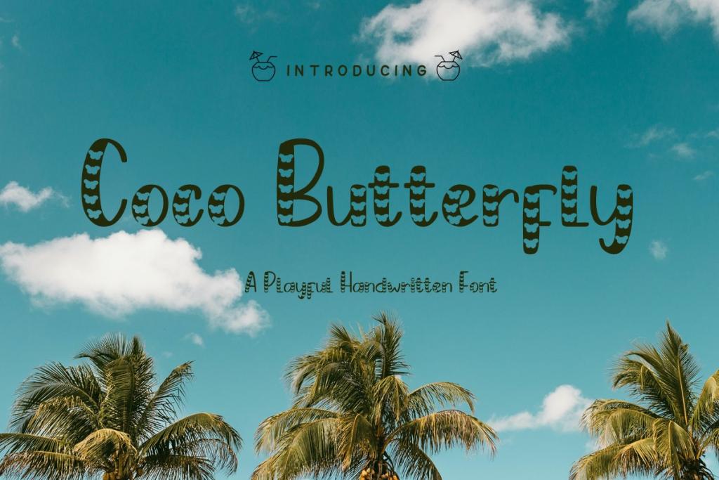 Coco Butterfly Font website image