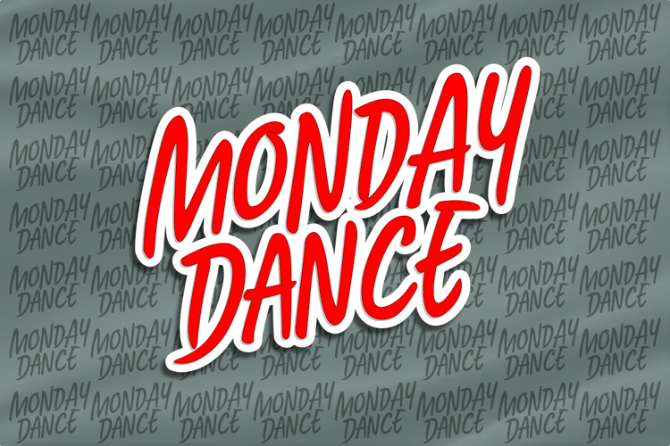 Monday Dance Font website image