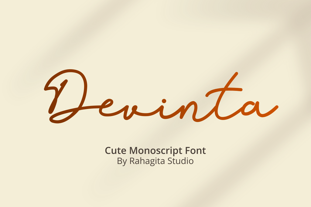 Devinta Font website image