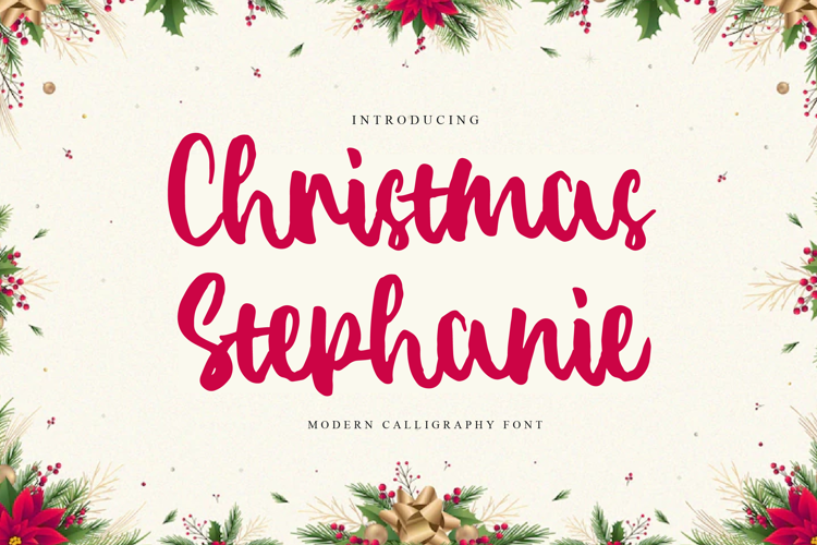 Christmas Stephanie Font website image