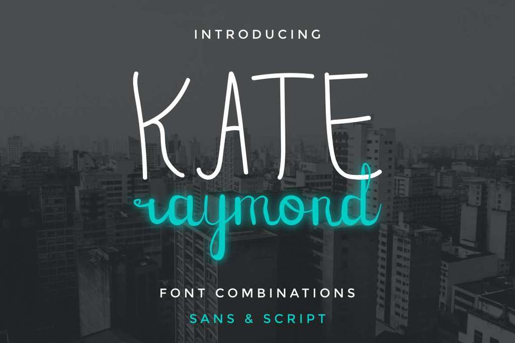 Kate Raymond Demo Font Family website image