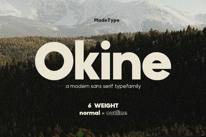 MADE Okine Sans PERSONAL USE Font Family website image