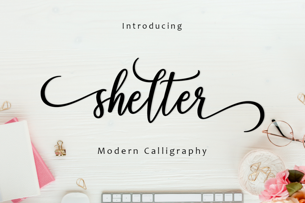 shelter Font website image