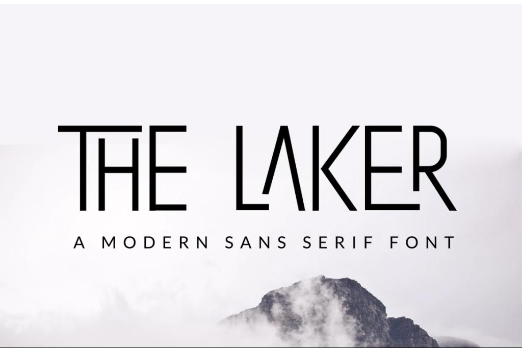 The Laker Font website image