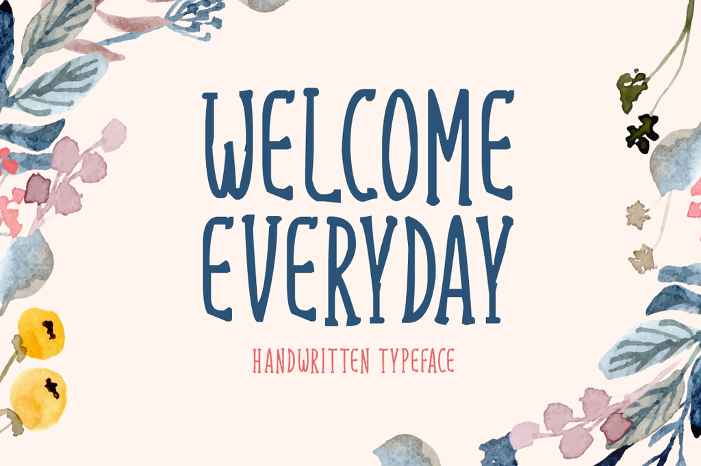 Welcome Everyday Font website image