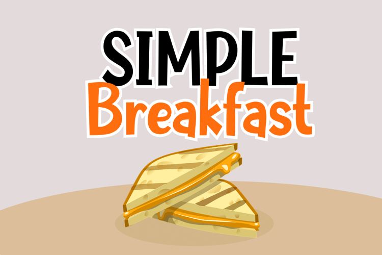 Simple Breakfast Font website image