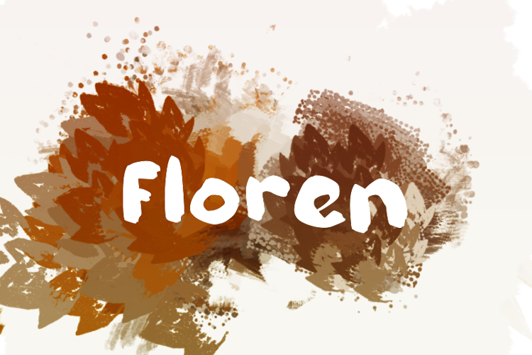 f Floren Font website image