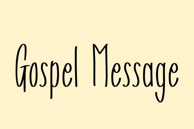 Gospel Message Font website image
