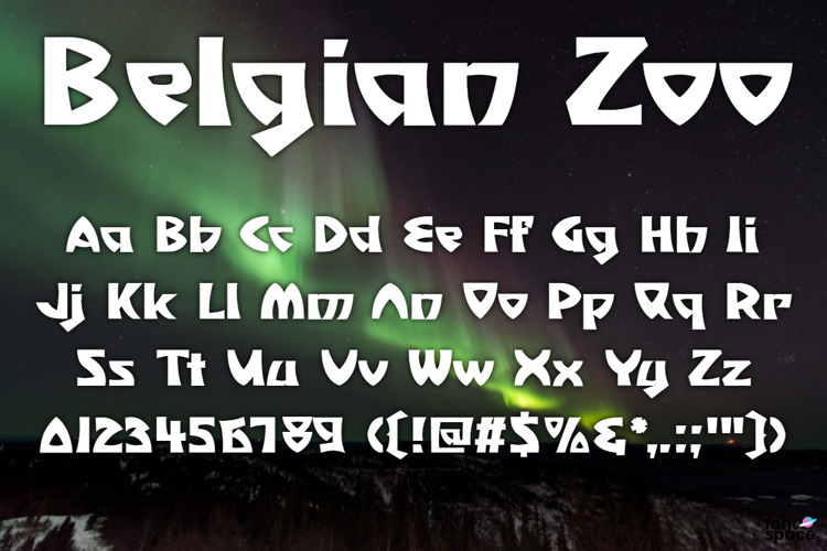 Belgian Zoo Font website image