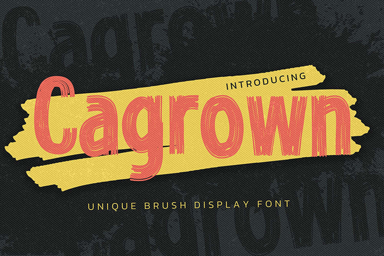 Cagrown Font website image