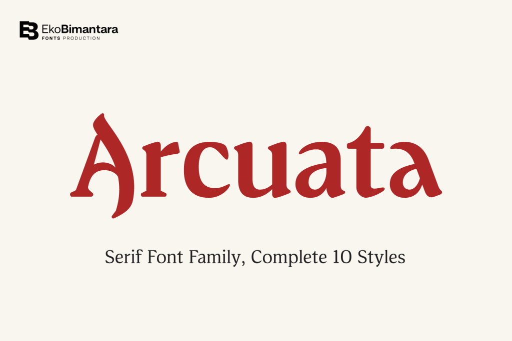 Arcuata Trial Font Family website image