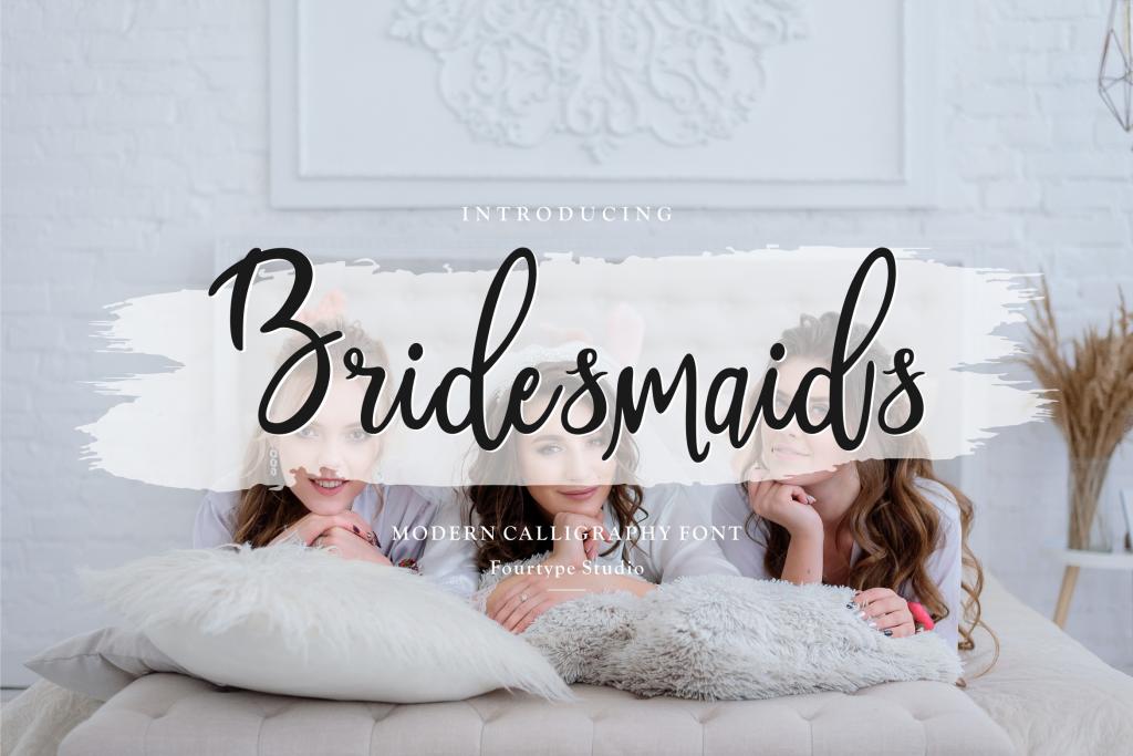Bridesmaids Font website image