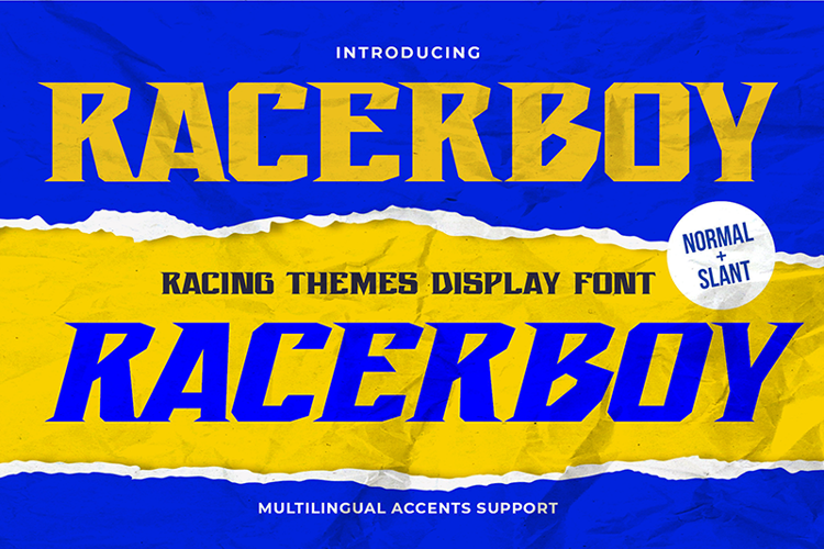 Racerboy Font website image