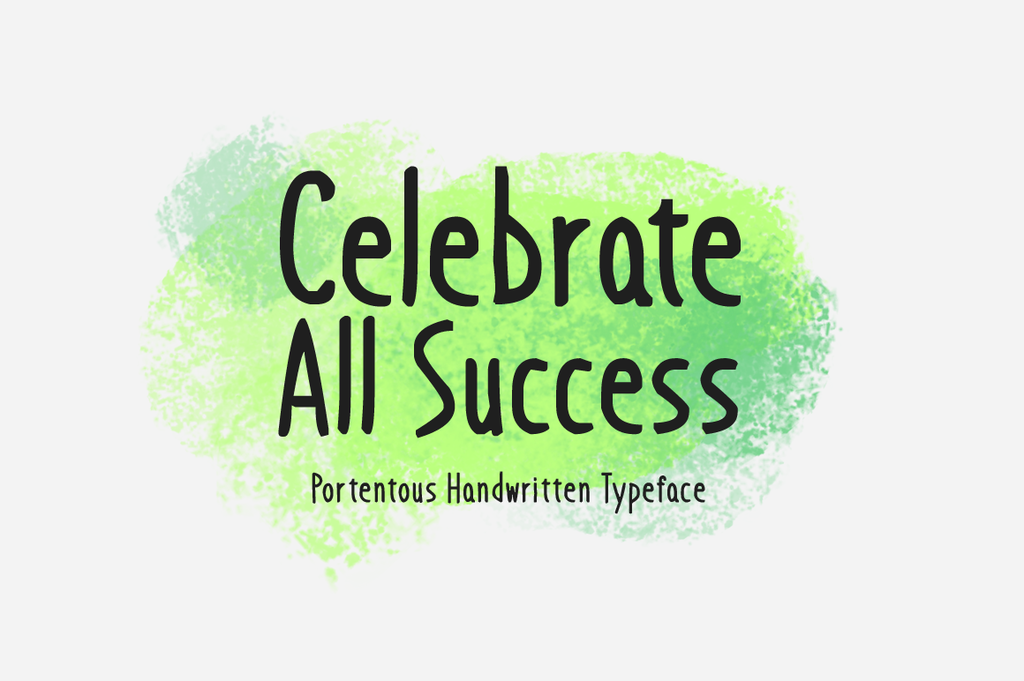 Celebrate All Success Font website image