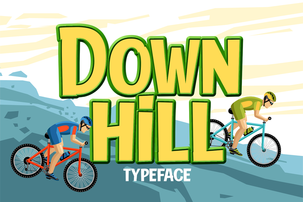 Down Hill Font website image