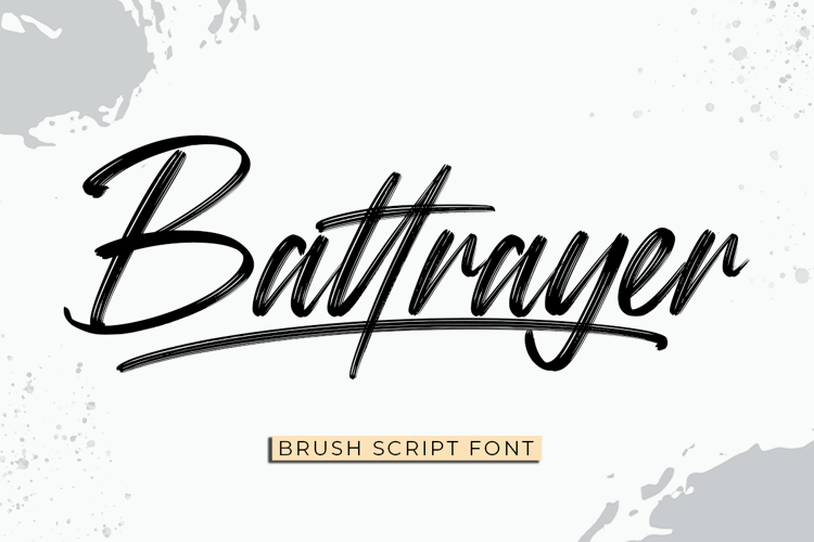 Battrayer Font website image