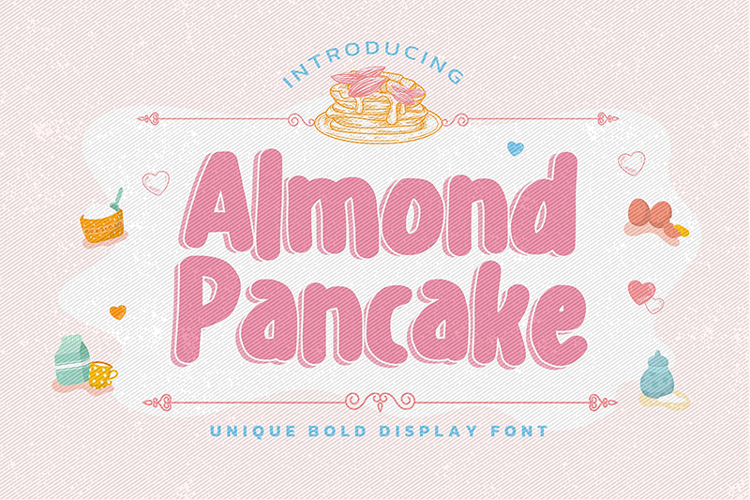 Almond Pancake Font website image