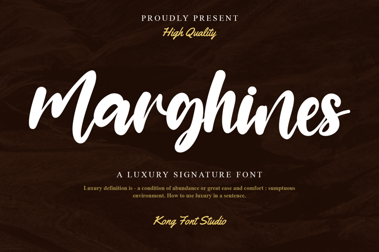 Marghines Font website image