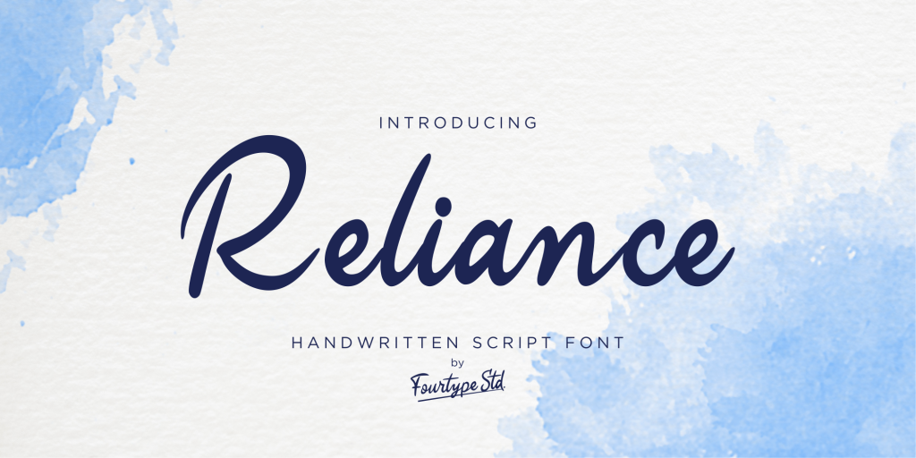 Reliance Font website image