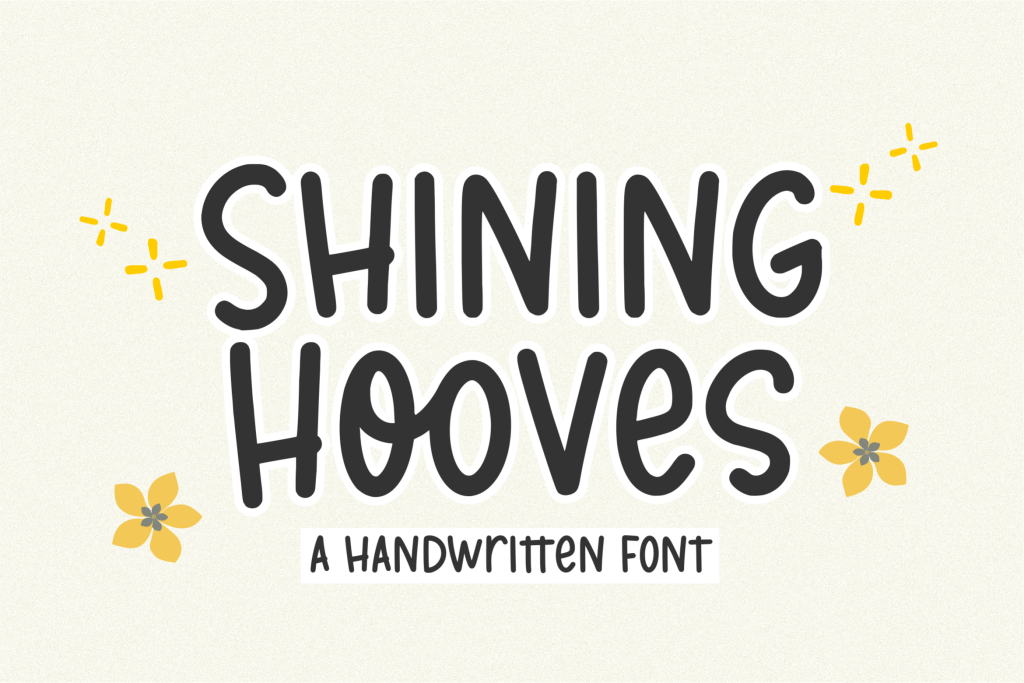 Shining Hooves Font website image