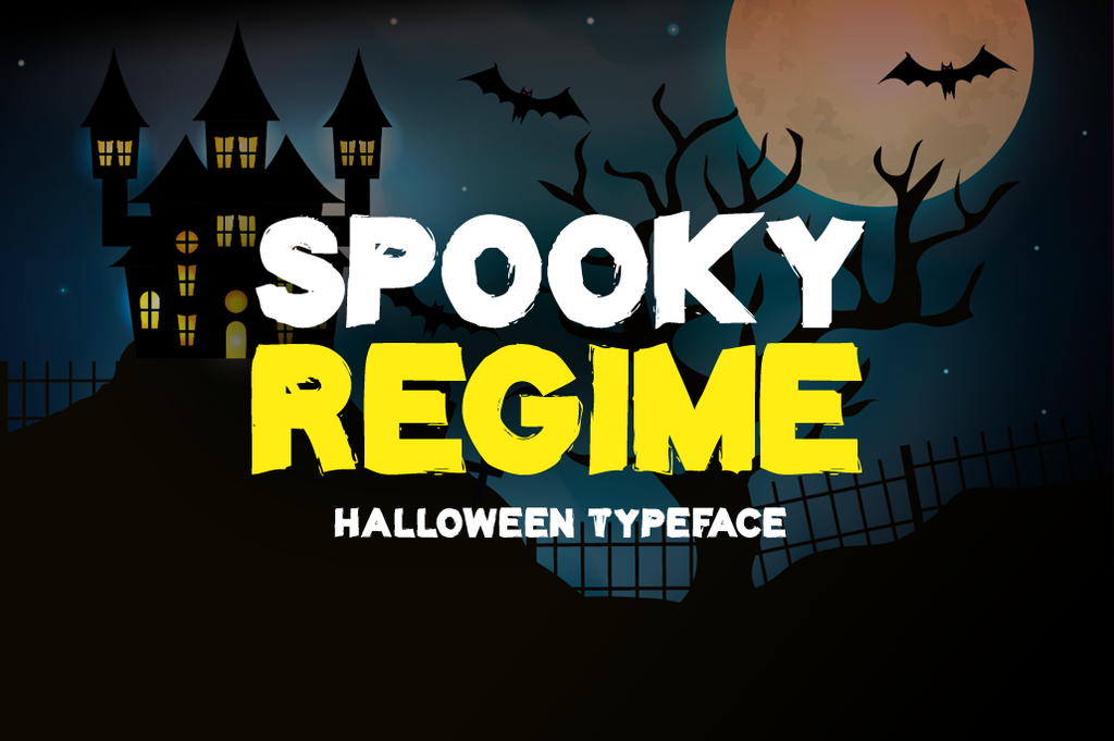 Spooky Regime Font website image