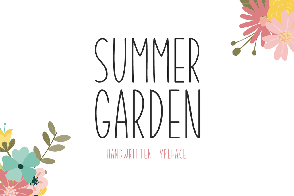 Summer Garden Font website image