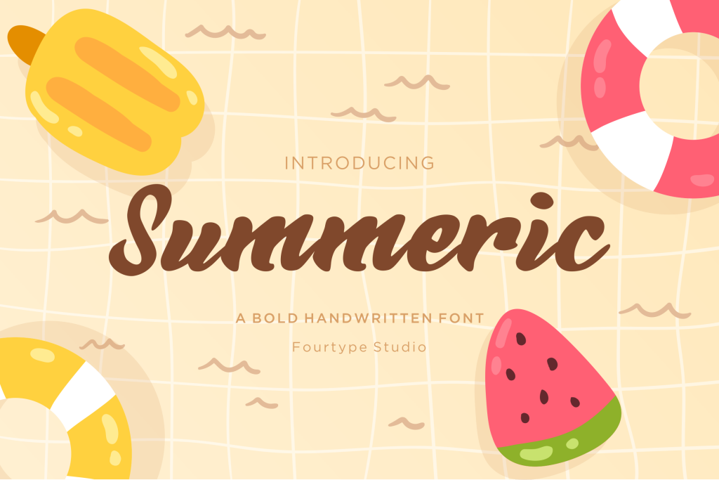 Summeric Font website image