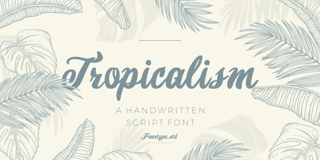 Tropicalism Font website image