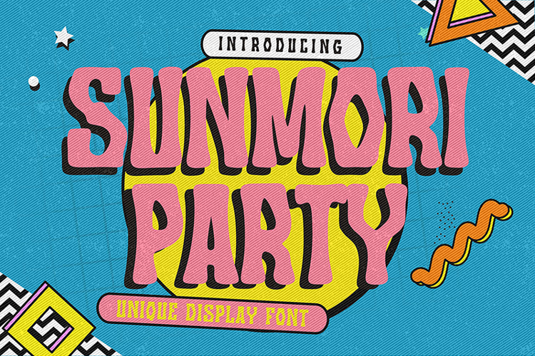 Sunmori Party Font website image