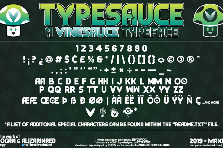 Typesauce Font website image