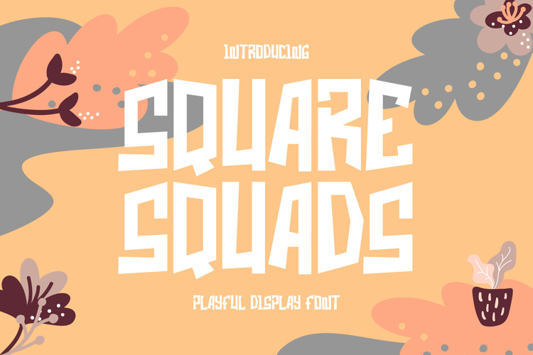 Square Squads Font website image