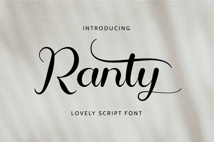 Ranty Font website image