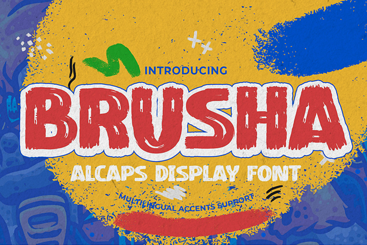 Brusha Font website image