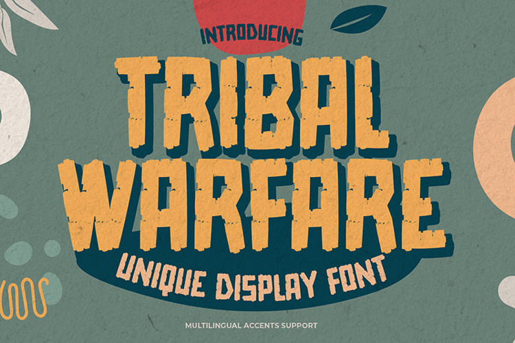Tribal Warfare Font website image