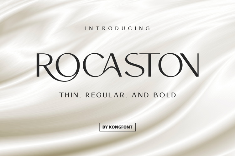 Rocaston Regular Font website image