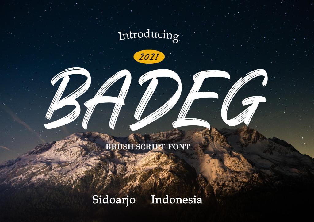 Badeg Font website image