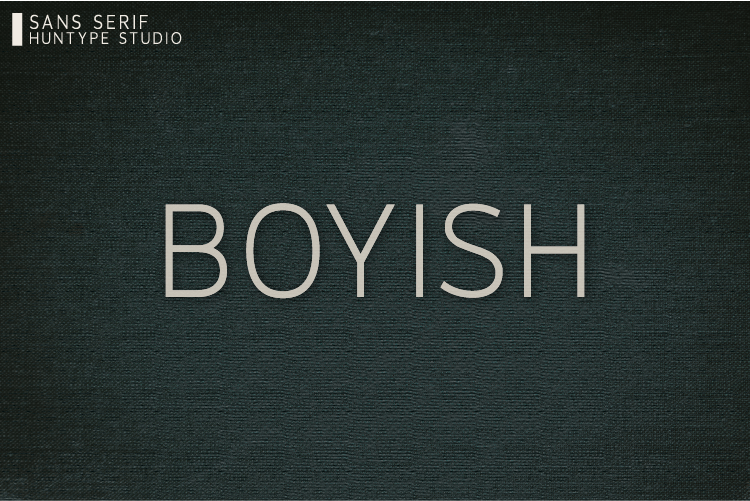 Boyish Font website image