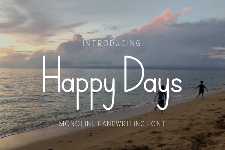 Happy Days Font website image