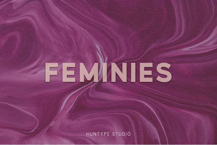 Feminies Font website image