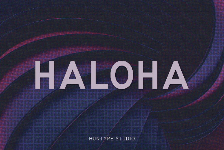 Haloha Font website image