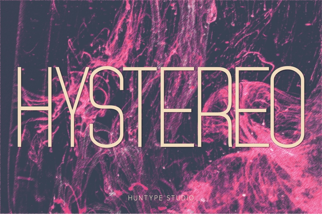 Hystereo Font website image