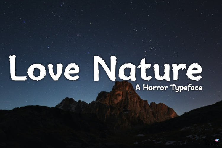 Love Nature Font website image