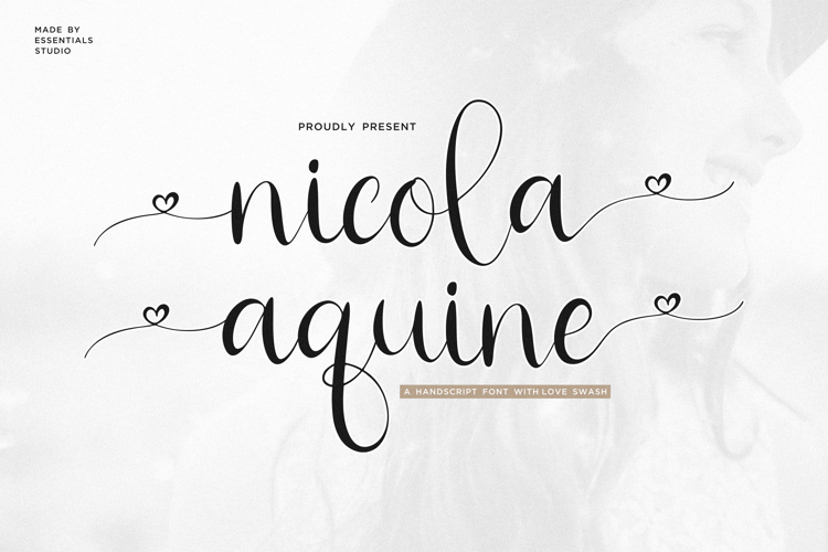 nicola aquine Font website image