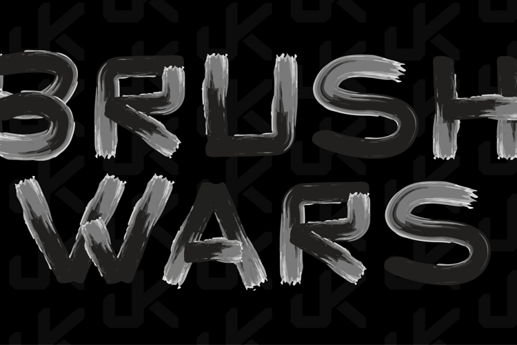 Brush Wars Font website image