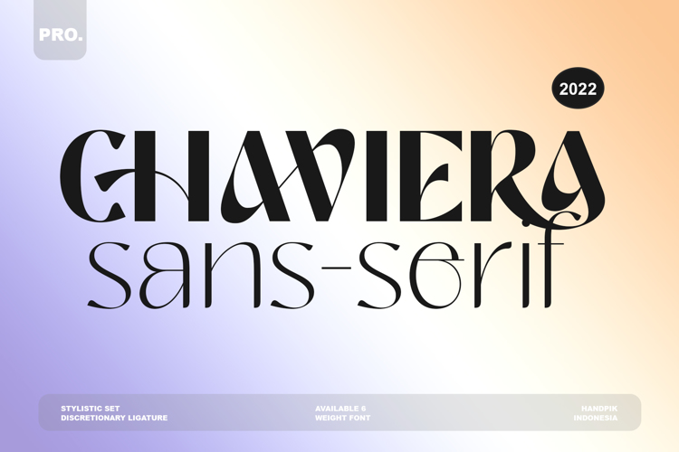 Chaviera Pro Sans Font website image
