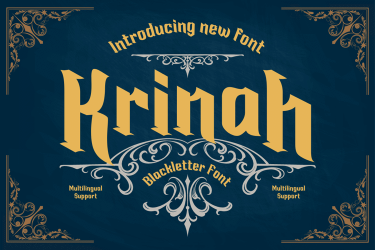 Krinah Font website image