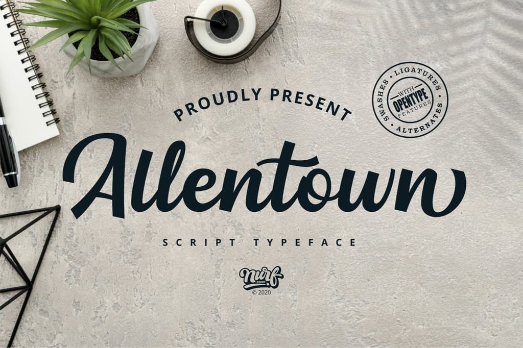 Allentown Font website image