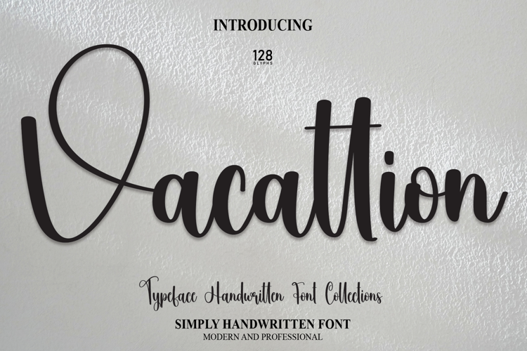 Vacattion Font website image