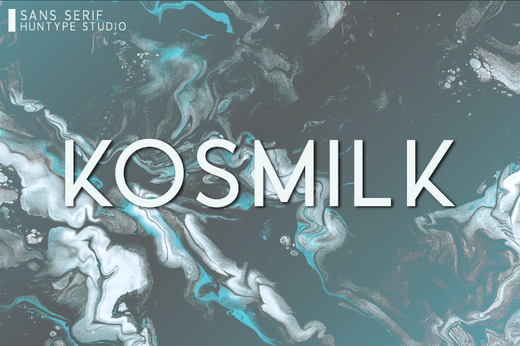 Kosmilk Font website image