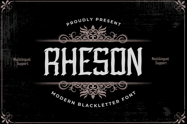 RHESON Font website image